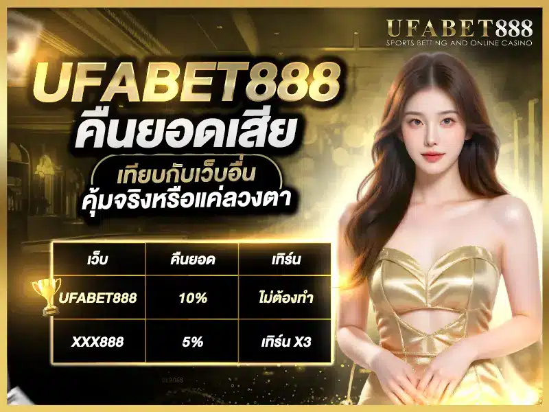 ufabet888 คืนยอดเสีย เทียบข้อดีข้อเสียกับเว็บอื่น
